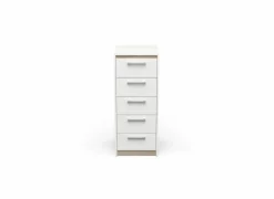 Ladekast Watson 43x40x107cm - decor - kronberg eik & wit