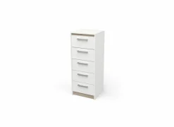 Ladekast Watson 43x40x107cm - decor - kronberg eik & wit