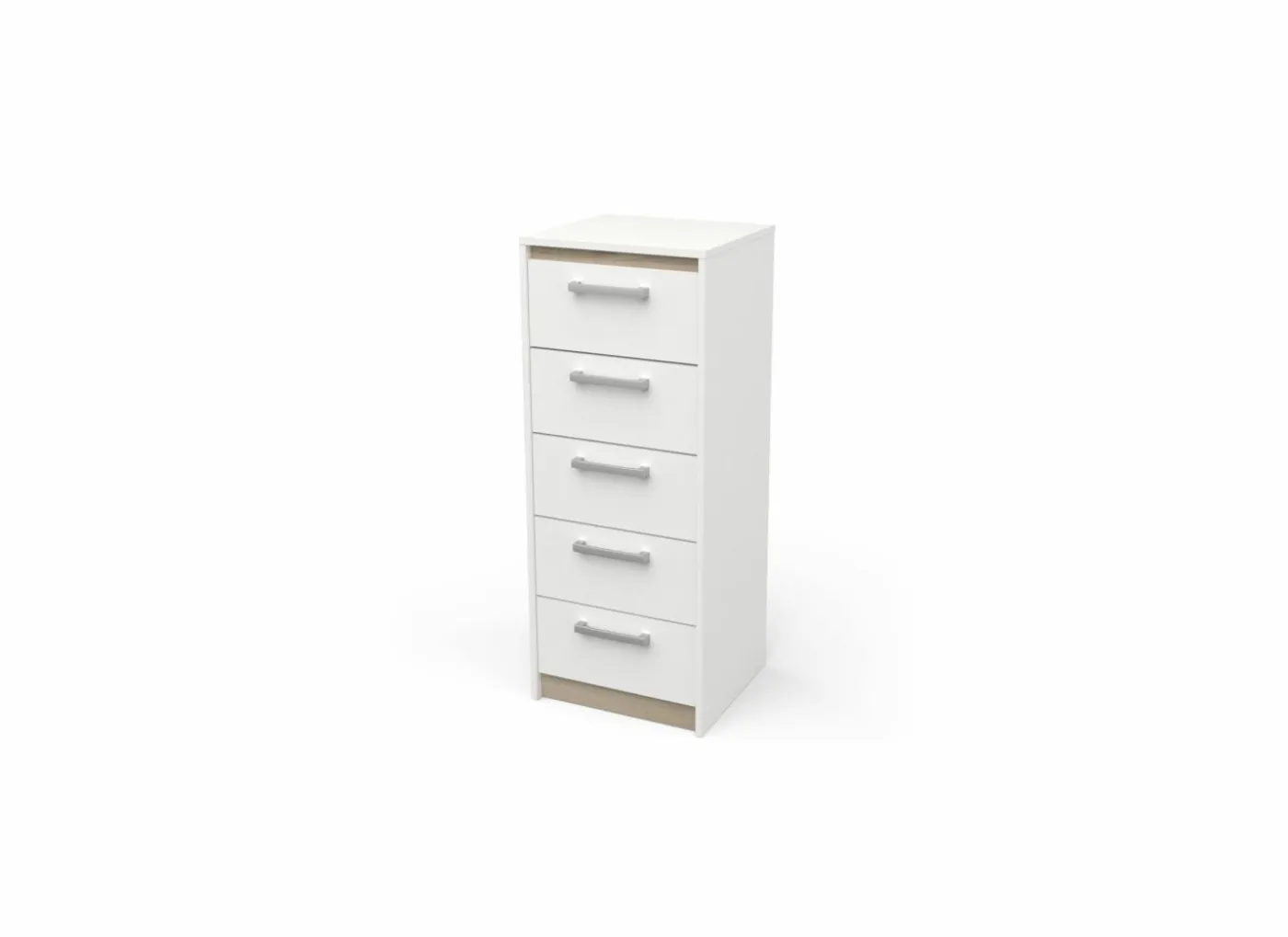 Ladekast Watson 43x40x107cm - decor - kronberg eik & wit