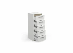 Ladekast Watson 43x40x107cm - decor - kronberg eik & wit