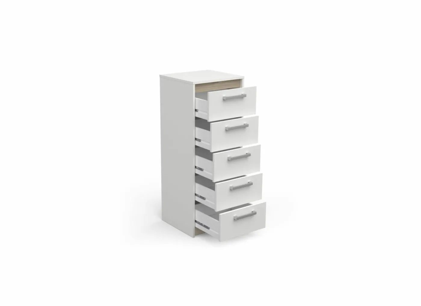 Ladekast Watson 43x40x107cm - decor - kronberg eik & wit