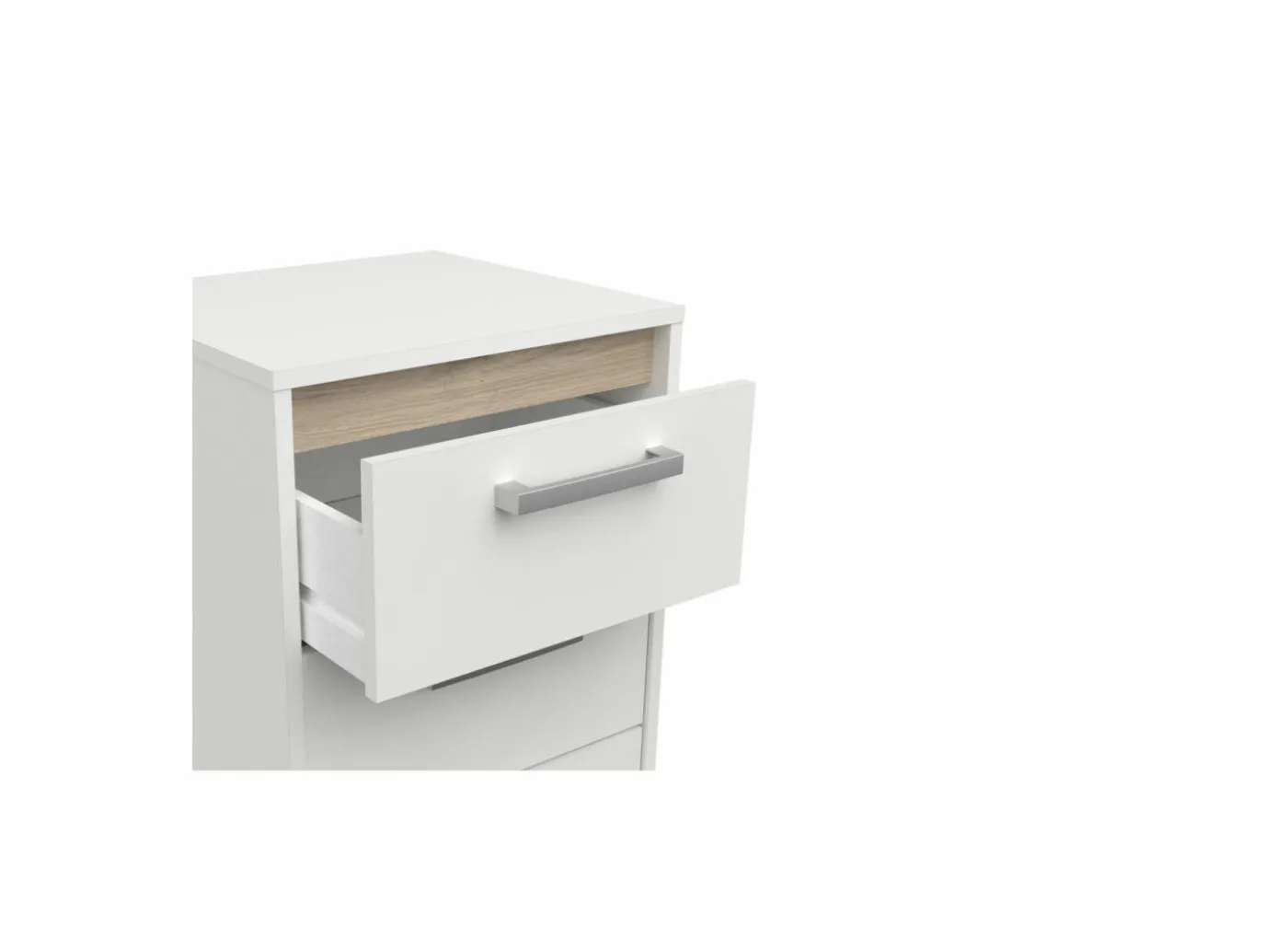 Ladekast Watson 43x40x107cm - decor - kronberg eik & wit