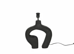 Lampenvoet E27 H30cm - hout - metaal