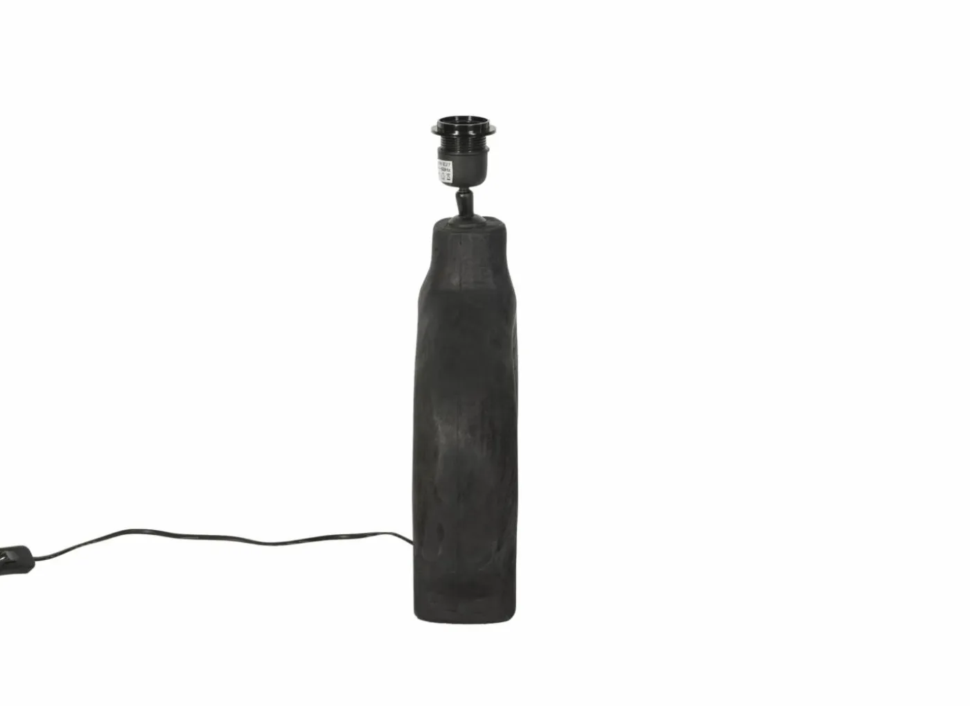 Lampenvoet E27 H30cm - hout - metaal