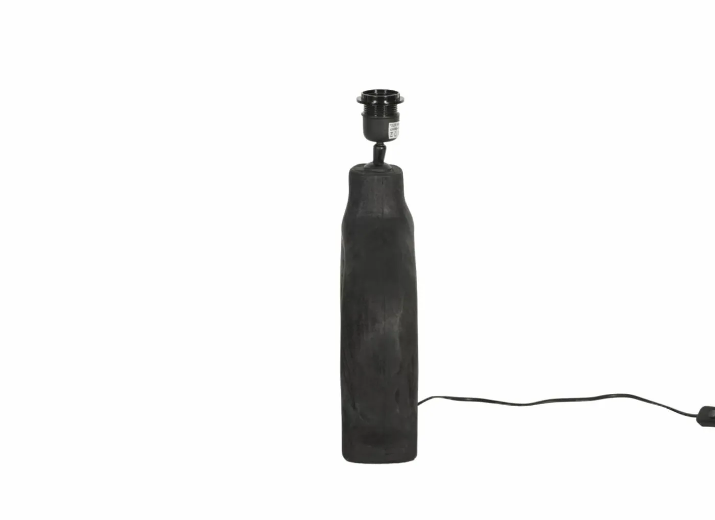 Lampenvoet E27 H30cm - hout - metaal