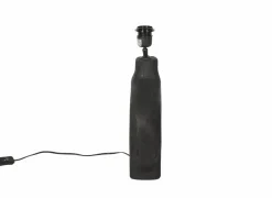 Lampenvoet E27 H35cm - hout - zwart