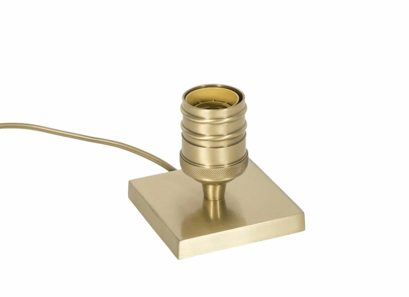 Lampenvoet E27 10x10cm - metaal - goud