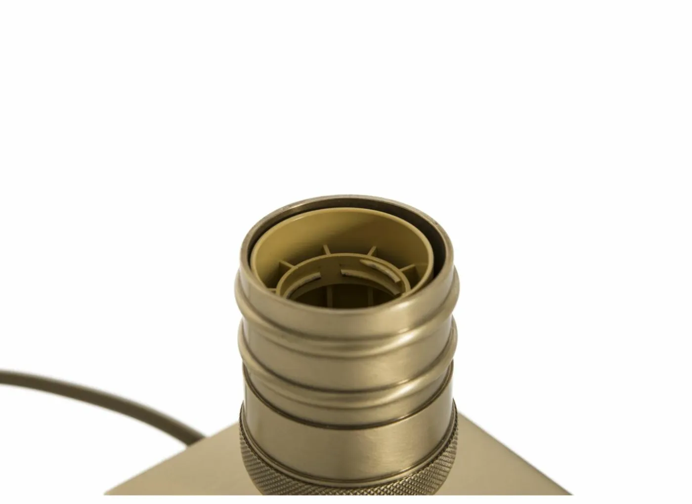 Lampenvoet E27 10x10cm - metaal - goud