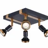 LED spot met 4 spots 5W GU10