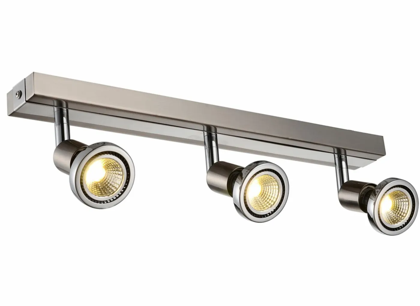 LED spot met 3 spots 5W GU10 chroom