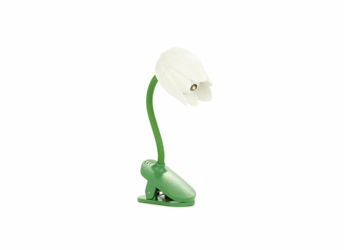 Leeslamp Tulp H4,3cm - kunststof - wit