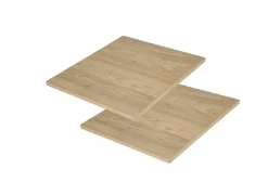 Legplank Holmes 58x46,5cm MDF en eik fineer naturel, set van 2
