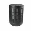 Linnenmand Ø40cmx54cm zwart