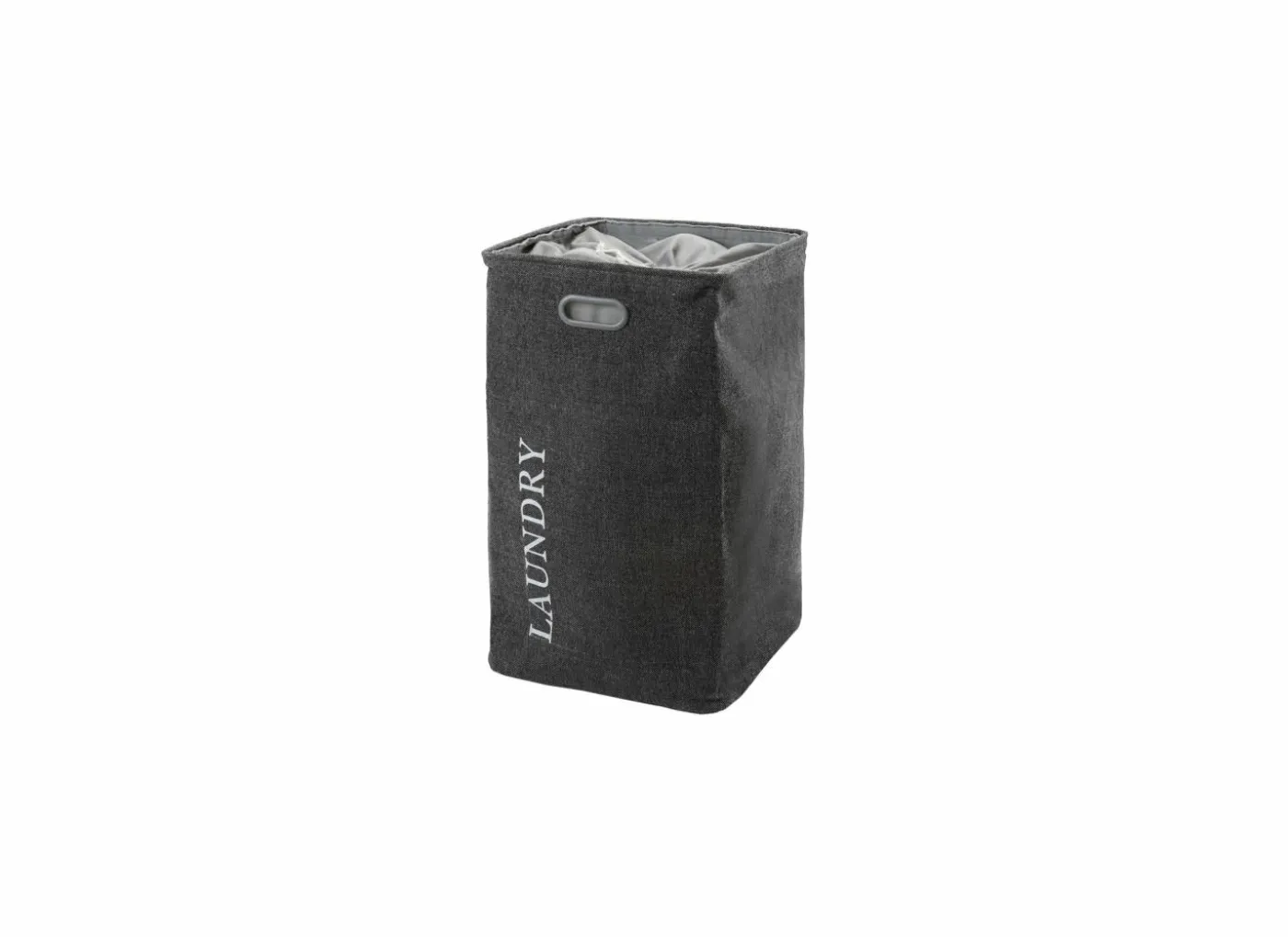 Linnenmand Evora 40x40x70cm donkergrijs
