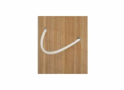 Linnenmand met 2 vakken 52x32x63cm - bamboe - naturel