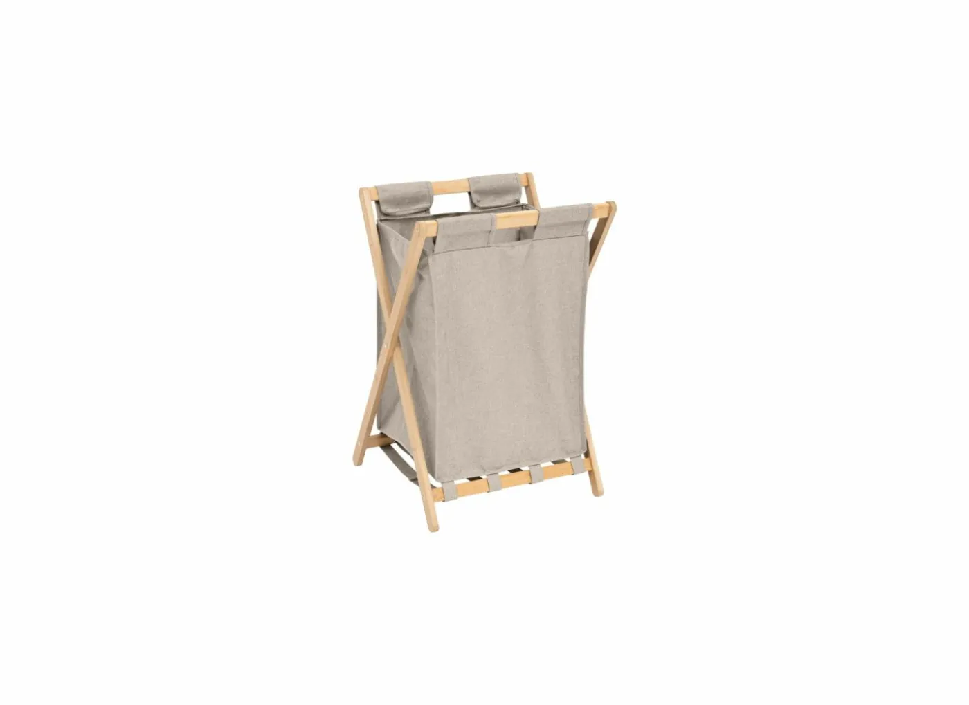 Linnenmand Tidy Box inklapbaar 46x36x68cm - polyestervezel & bamboe - beige