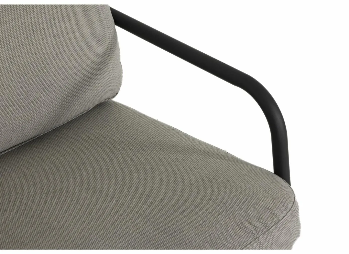 Loungeset Airy aluminium wicker - greige/zwart