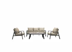 Loungeset Arctica aluminium antraciet