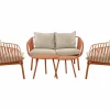 Loungeset Copacabana metaal - oranje
