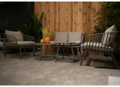 Loungeset Copacabana metaal - taupe