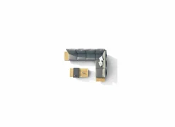 Loungeset Homer aluminium - grijs naturel