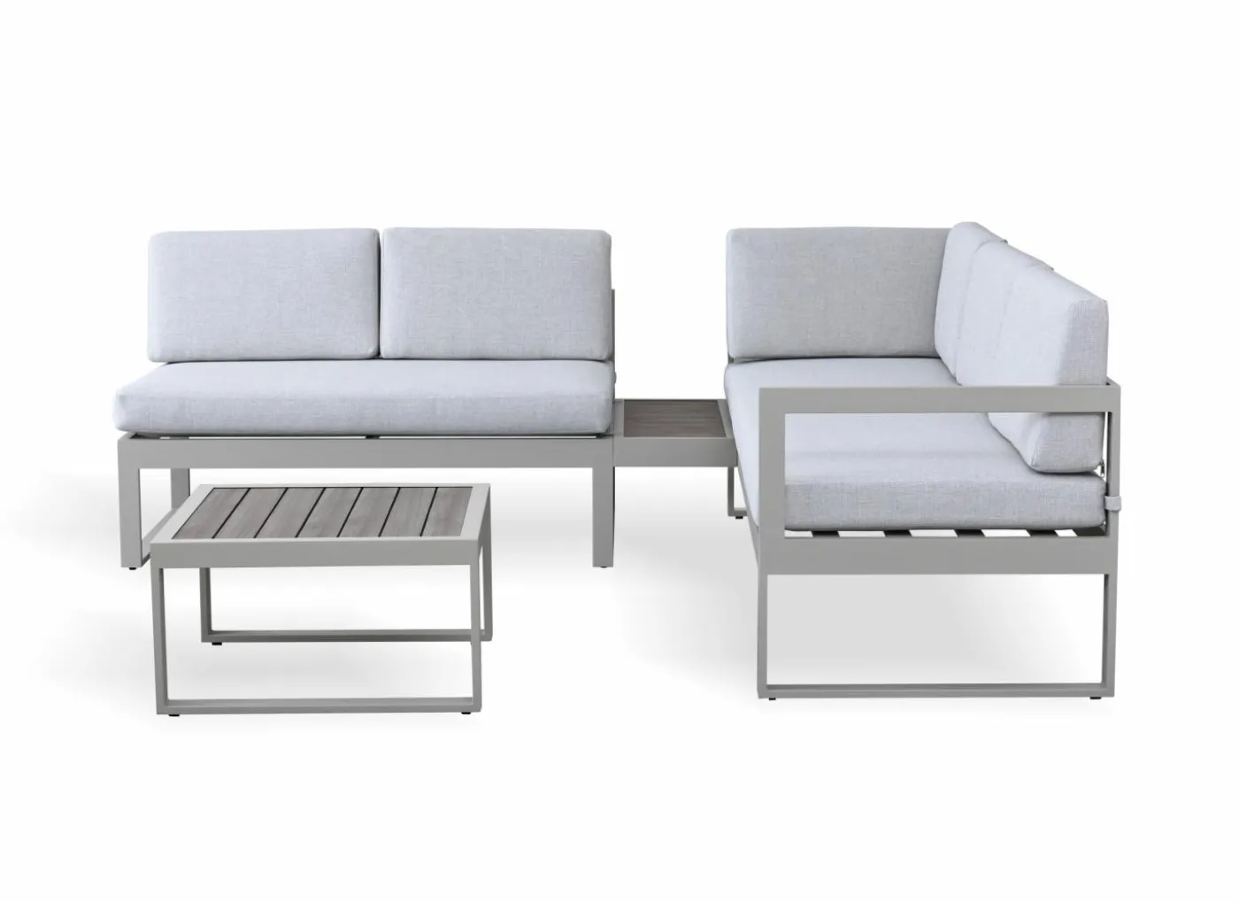 Loungeset Tonale aluminium polywood - greige