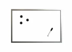 Magnetisch whiteboard 40x60cm - FSC - grijs & zwart