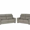 Maxim 3+2-zit - leder - grijs met relax