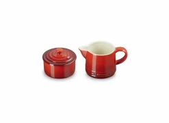 Melkkan en suikerpot Le Creuset