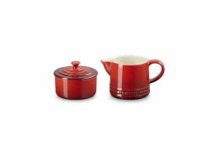 Melkkan en suikerpot Le Creuset