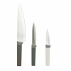 Mes roestvrij staal/kunststof set van 3