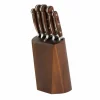 Messenblok Virtuose 5-delig - hout/roestvrij staal
