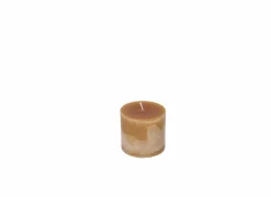 Mini Super Kaars Ø10x10cm - rustiek - camel