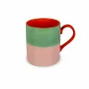 Mok 40cl - stoneware - multicolor