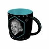 Mok Einstein 33cl - keramiek - zwart & blauw
