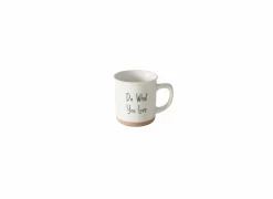 Mok Vibo 3,8cl - keramiek - zwart & wit