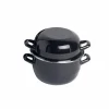 Mosselpot Ø18cm zwart