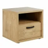 Nachtkastje Clara 50x45x47cm - melamine - golden oak