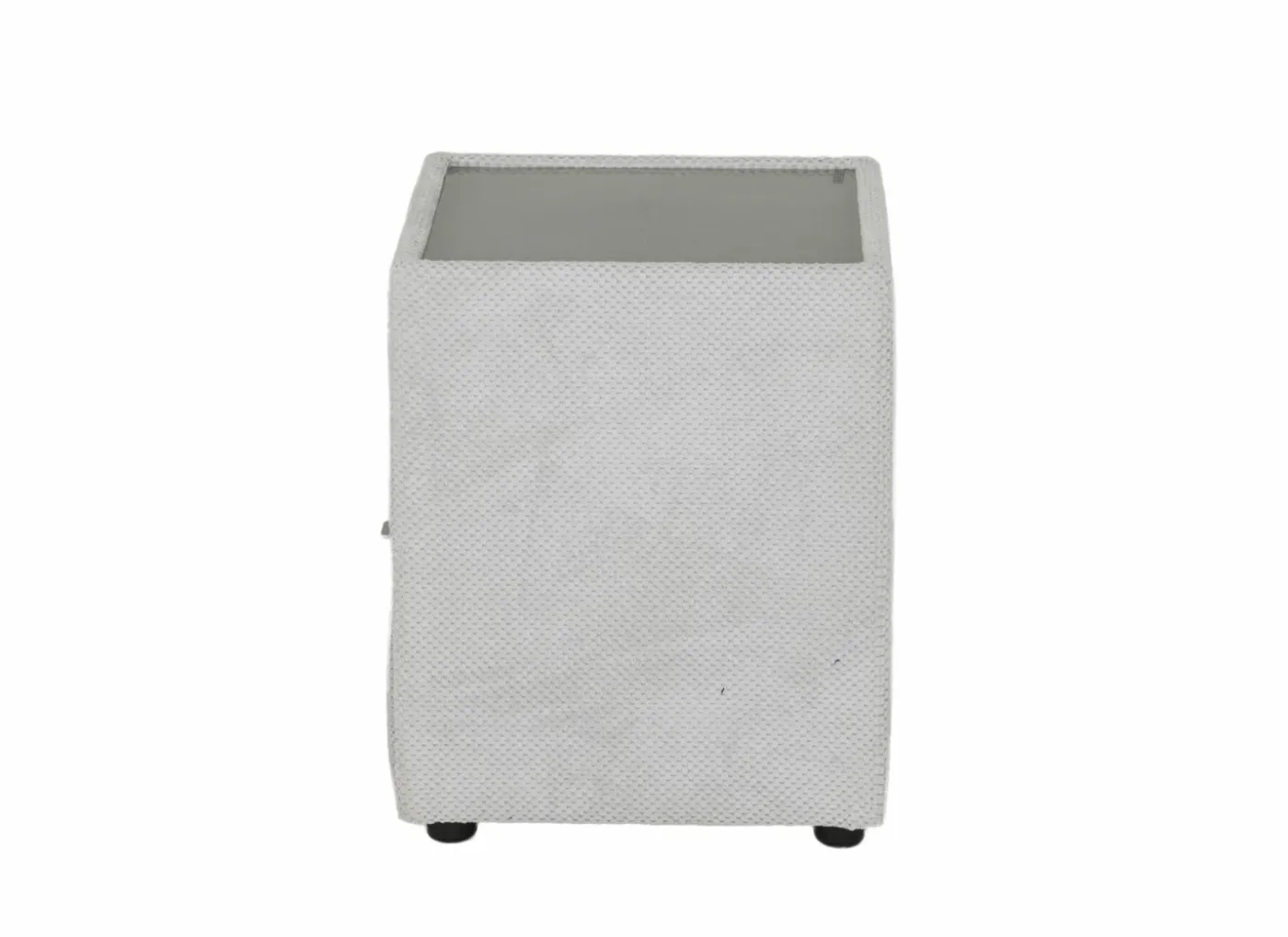 Nachtkastje Lancy 42,5x45x53cm - stof - ecru
