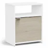 Nachtkastje Nano 41x28x51cm - decor - kronberg eik & wit