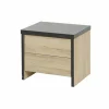 Nachtkastje Phaedra 50x40x44cm - decor - Franse eik & nox