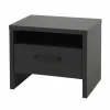 Nachtkastje Rosie 55x41x45cm - melamine - nox zwart