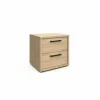 Nachtkastje Tessa 52x44x51cm - melamine - zand eik