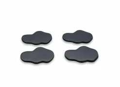 Onderzetter Charm 10x9,50cm - zwart - set van 4