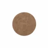 Onderzetters voor glazen Truman Ø9,5cm - lederlook - walnoot - set van 4