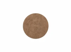 Onderzetters voor glazen Truman Ø9,5cm - lederlook - walnoot - set van 4