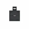 Onderzetters voor glazen Togo Ø10cm - lederlook - zwart - set van 4
