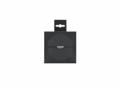 Onderzetters voor glazen Togo Ø10cm - lederlook - zwart - set van 4