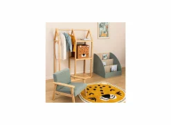 Opbergbox Luipaard 29x29x29cm - polyestervezel & papier - geel