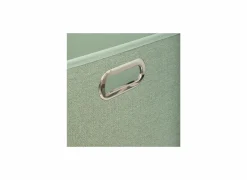 Opbergbox 31x31cm - stof - saliegroen